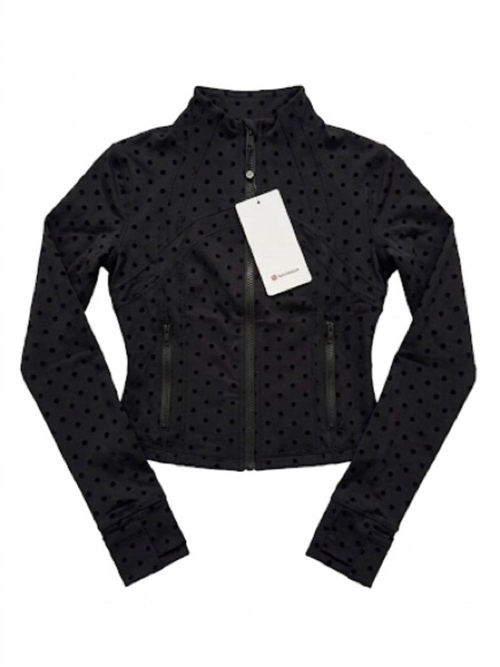 & Other Stories Black Polka Dot Bomber Jacket
